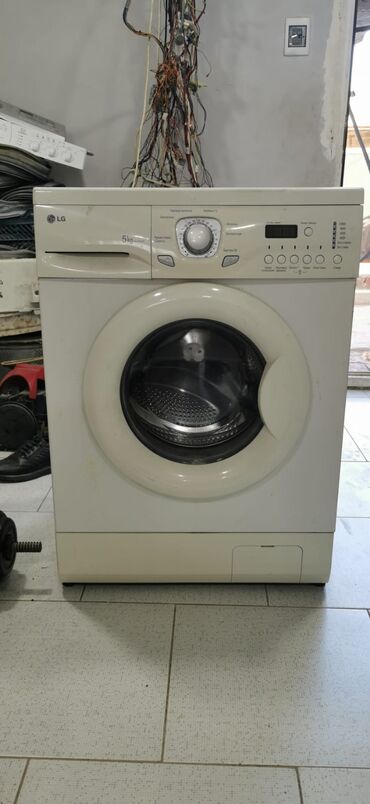 mini paltaryuyan: Paltaryuyan maşın LG, 5 kq, İşlənmiş, Avtomat, Qurutmasız, Kredit yoxdur, Pulsuz çatdırılma