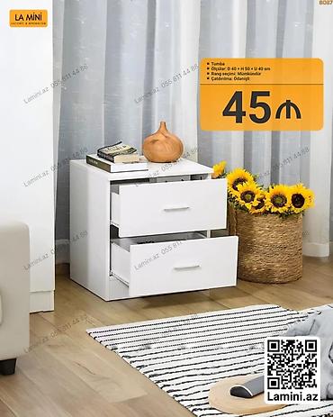Ev və bağ: LA MINI tomba - Model: İki çekmecəli komod/tumba - Ölçülər: D 40 × H — 1