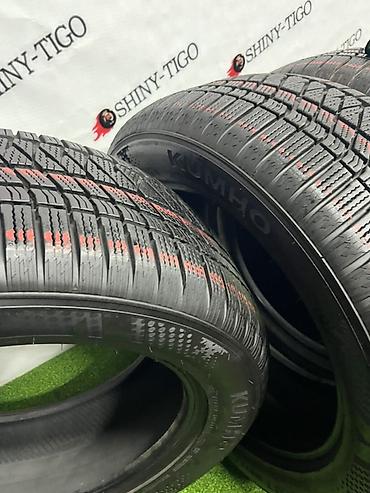 чёрные зимние: Шины 255 / 55 / R 19, Зима, Б/у, Комплект, Внедорожные (АТ/МТ), Корея, Kumho — 9