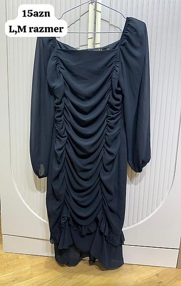 Qadın donu – qara rəngdə, şifon fakturalı. - Model: kvadrat yaxalı