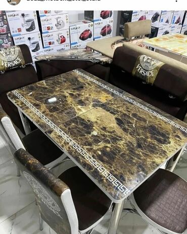 Divan və masa dəstləri: 🇹🇷Türk istehsalı Möhtəşəm ✨✨ Kuxna üçün stol stul dəsti 2 stul 1 — 10