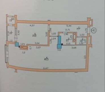 Медицинские центры: 2 комнаты, 72 м², Элитка, 10 этаж, ПСО (под самоотделку)