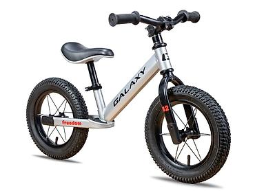 starke 36: Balance bike 12" GALAXY FREEDOM – siva/crna Balans bicikl bez pedala — 1