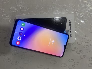 Samsung: Samsung Galaxy A34 5G, 128 GB, rəng - Qara, Barmaq izi, İki sim kartlı, Face ID