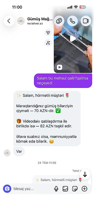 Aksesuarlar: Bilərzik, Gümüş — 3