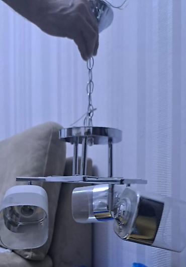 Çılçıraq, 3 lampa, Metal