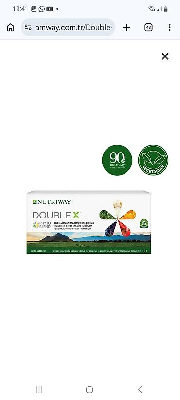 bol şalvar: Məhsul: Nutriway Double X – multivitamin, multimineral və bitki — 1