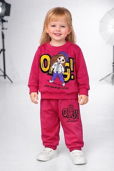 triko dest: Uşaq üçün 2 hissəli triko dəst - Komplekt: uzunqol sweatshirt + — 4