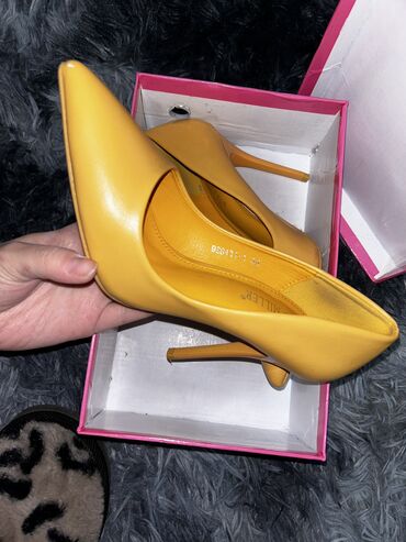 обувь лодочка: Туфли 36, цвет - Желтый