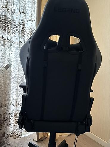 Ofis mebeli: LEGEND brendinin oyun/ofis kreslosu - Rəng: tam qara - Material — 3