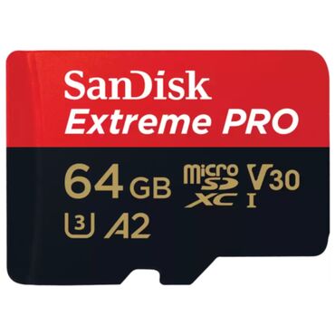 SanDisk Extreme PRO 64GB microSDXC kart satılır. 🔹 Tamamilə yeni, heç