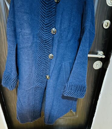 женское пальто на синтепоне: Пальто One size, цвет - Синий