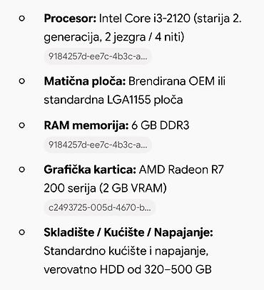 altos racunari: Komplet desktop računar sa monitorom i tastaturom - Kućište ComTrade — 6