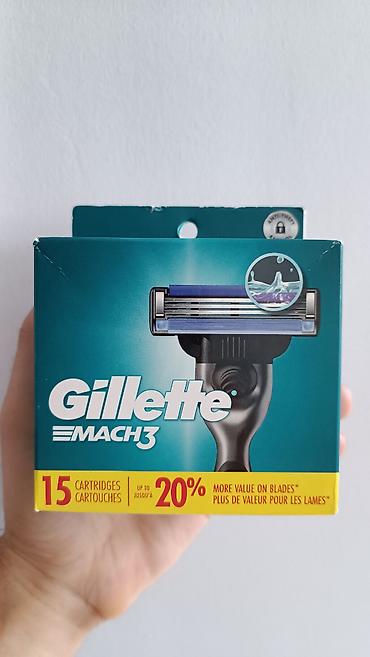 gillet: Gillette Mach 3 Başlıq 15-li TƏZƏ - AÇILMAMIŞ! BAĞLI! PAKOVKA! — 1