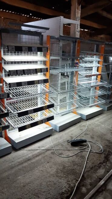 Стеллажи: Стеллаж Для продуктов, Лофт, 200 см * 125 см * 50 см, 
Б/у — 16