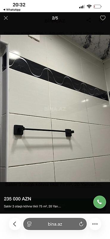 ev axtaram: Bakı, 3 otaqlı, Köhnə tikili, 75 kv. m — 4