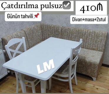 metbex naboru: 💫 *Mətbəx dəsti* Qiymət : *410₼* Divan:1.20x1.70