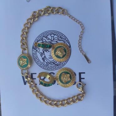 Bijuteriya dəstləri: Versace sırqa qolbaq dəsti orginal qutusu ilə — 10