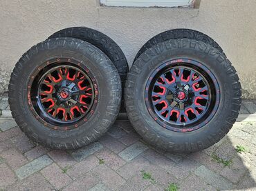 шины 15 ош: Дөңгөлөктөр монтажда 285 / 65 / R 18, All-season, Комплект, Жол тандабастар (АТ/МТ), Куйма, тешиктери - 6