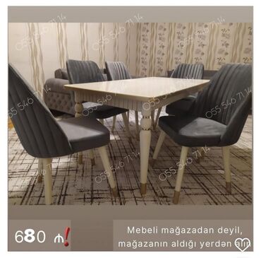 Dolablar: Qonaq otağı üçün, Yeni, 4 stul