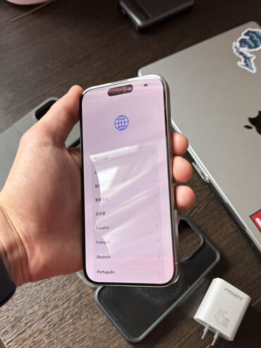 айпат 5: IPhone 15 Pro, Колдонулган, 128 ГБ, Natural Titanium, 87 %