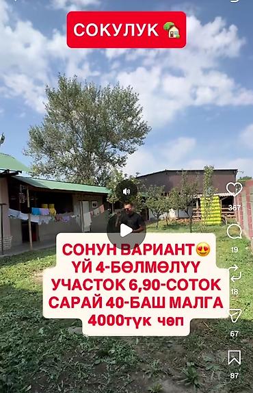 нарын контейнер: Сокулук. Дом с участком и хозяйственными постройками. - Планировка: 4 — 1