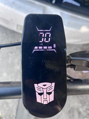 scuter electric: Elektrik skuter – “Transformers” dizaynlı, mavi-qara rəng — 4