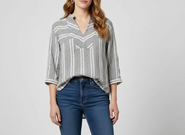bluzki w paski zalando: Bluzka damska, rozmiar S