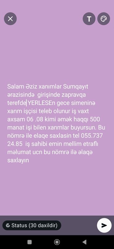 operator vakansiya 2020: Sumqayıt ərazisində, girişdə yanacaqdoldurma məntəqəsinə yaxın