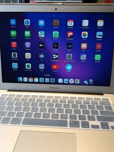 apple macbook air 2016: Ноутбук, Apple, 8 ГБ ОЗУ, Intel Core i5, 13.3 ", Б/у, Для несложных задач, память SSD