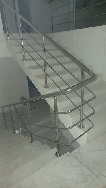 Готовые перила: Готовые перила, Материал: Нержавеющая сталь, Для лестницы — 8