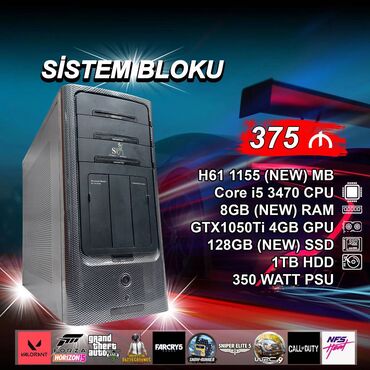 Принтеры: Oyun üçün Kompüter "Super Power DDR3 H61 1155 Core i5 3470” ⭐Tək