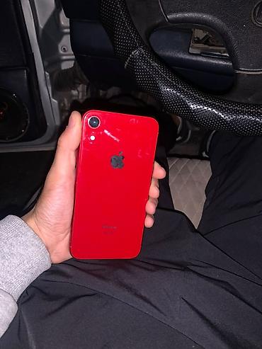 смарт кольцо: IPhone Xr, Б/у, 128 ГБ, Красный, Защитное стекло, Чехол, 83 % — 1