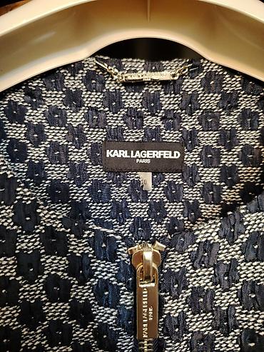 Üst geyimi: Karl Lagerfeld Paris qadın jaketi - Model: qzipli, düz kəsim, yaxasız — 3