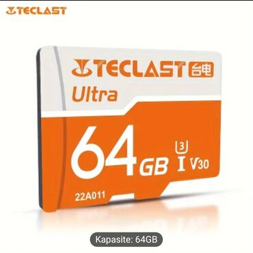 micro sd: Teclast 64 gb.Sd yaddas karti yenidir.Sumqayitdadir