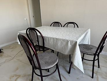 dinner table: Обеденная группа: прямоугольный стол + 4 стула - Комплектация: стол и — 2