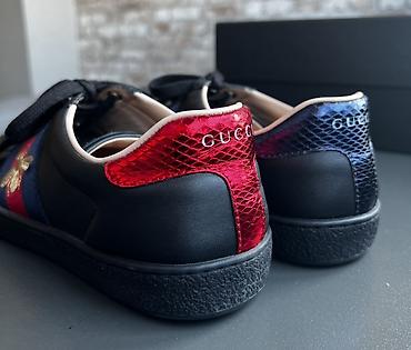kükürd tozu: Satılır: Orijinal Gucci Ace Embroidered Sneaker (Black) Ayaqqabı cəmi — 4