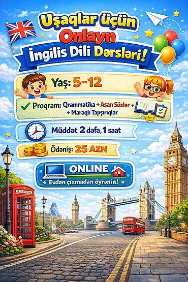 rus dili muellimi evde: Xarici dil kursu, İngilis dili, Uşaqlar üçün — 1