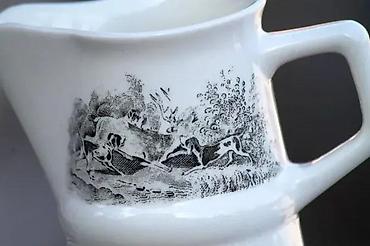 Staro posuđe i escajg: Vtg Villeroi & Boch Artemis Mettlacher Unterglasur posuda. LOVAČKI — 2