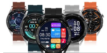 muski i zenski sat komplet: Smart Sat PRO 2022 NOVO Bežično Punjenje NFC IP67