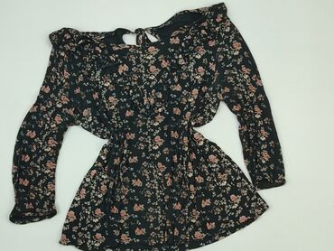 czarne bluzki wiązane pod szyją: Blouse, House, M (EU 38), condition - Good