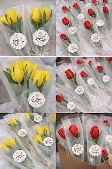 Букеты из живых цветов: Тюльпаны срезанные, свежие, прямые поставки. - Ассортимент — 2