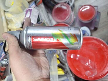 барная ложка: Аэрозольный баллончик с краской Sanli, предназначенный для различных