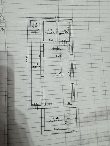 Продажа квартир: 2 комнаты, 69 м², Индивидуалка, 1 этаж, ПСО (под самоотделку)