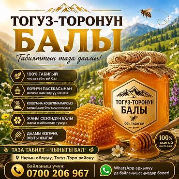 туз кант: Тогуз-Торонун балы — натуральный горный мёд из района Тогуз-Торо — 1