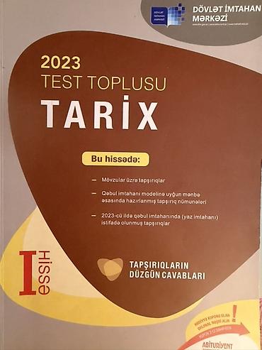 Testlər: Məhsul: “2023 Test Toplusu – Tarix” (DİM), I və II hissə — 1