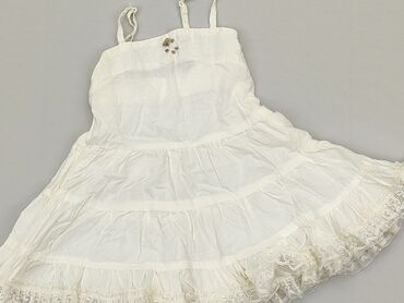 biała sukienka rozkloszowana: Sukienka, 9-12 m, stan - Dobry