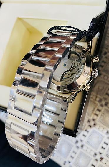 Наручные часы: Patek Philippe Geneve kişi qol saatı - Korpus və qolbaq: parlaq metal — 4