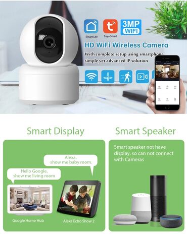 Видеонаблюдение: Камера для видеонаблюдения 3Mp работает через Wi-Fi . программа Tuya — 6
