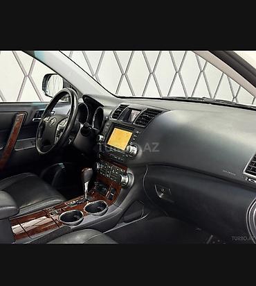 qapı paneli: Toyota Highlander – ağ rəngli, 7 yerlik geniş krossover/SUV. Əsas — 8